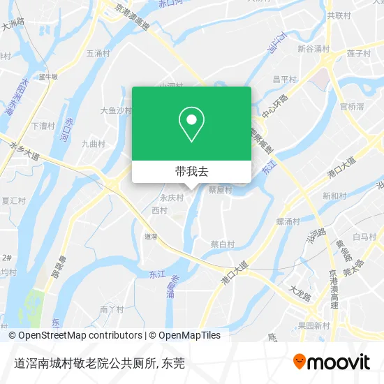 道滘南城村敬老院公共厕所地图