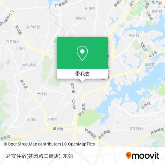 君安住宿(茶园路二街店)地图