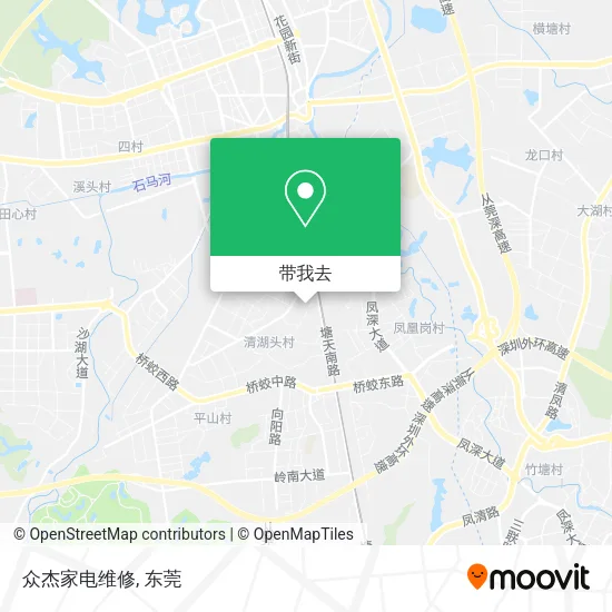 众杰家电维修地图