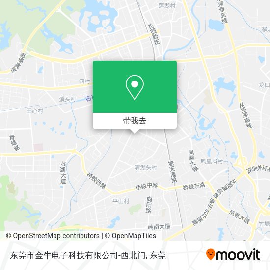 东莞市金牛电子科技有限公司-西北门地图