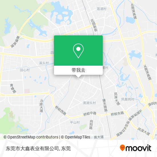 东莞市大鑫表业有限公司地图