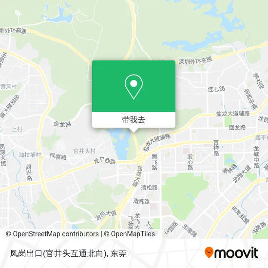 凤岗出口(官井头互通北向)地图