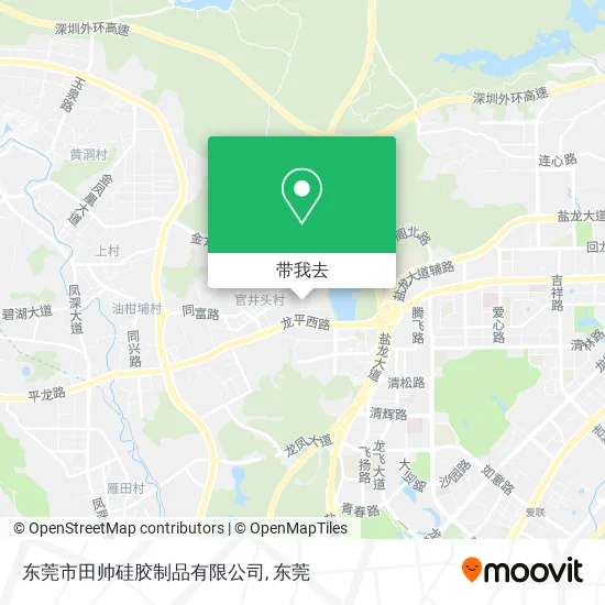 东莞市田帅硅胶制品有限公司地图