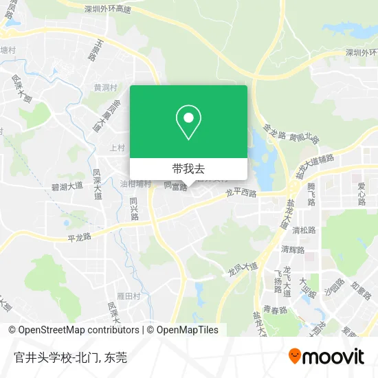官井头学校-北门地图