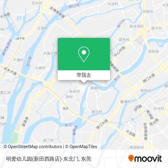 明爱幼儿园(新田西路店)-东北门地图