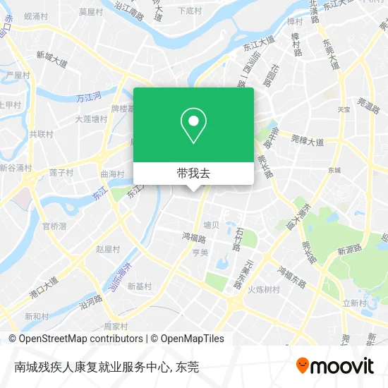 南城残疾人康复就业服务中心地图