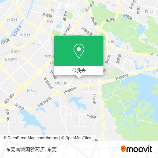 东莞南城国雅药店地图
