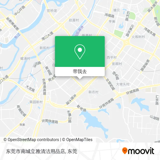 东莞市南城立雅清洁用品店地图