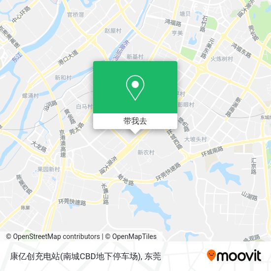 康亿创充电站(南城CBD地下停车场)地图