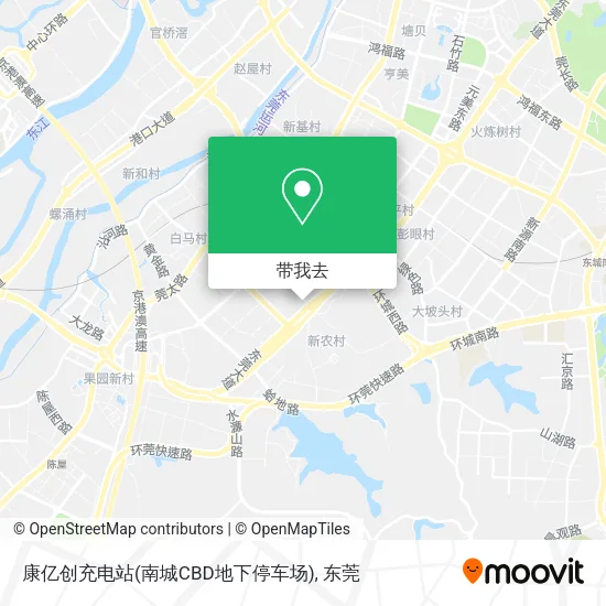 康亿创充电站(南城CBD地下停车场)地图