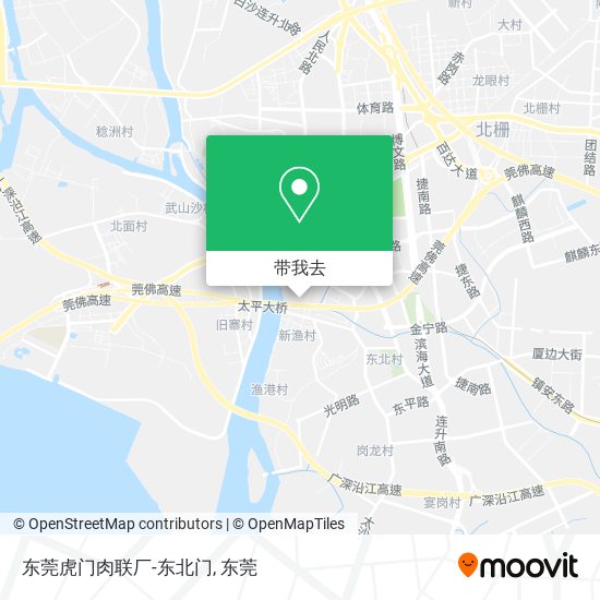东莞虎门肉联厂-东北门地图