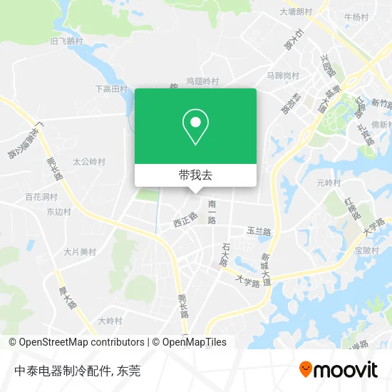 中泰电器制冷配件地图