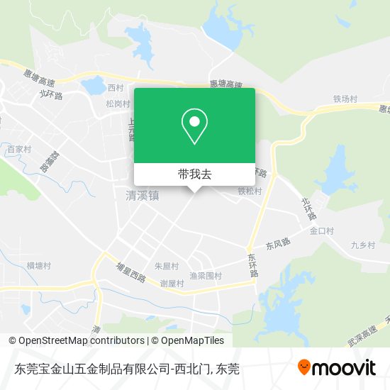 东莞宝金山五金制品有限公司-西北门地图