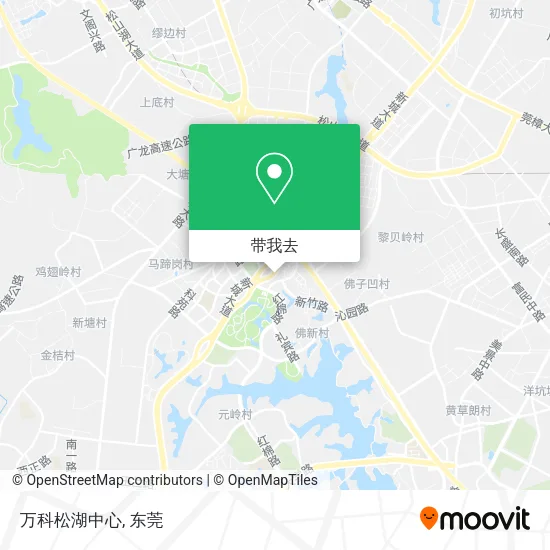 万科松湖中心地图