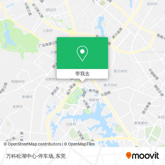 万科松湖中心-停车场地图