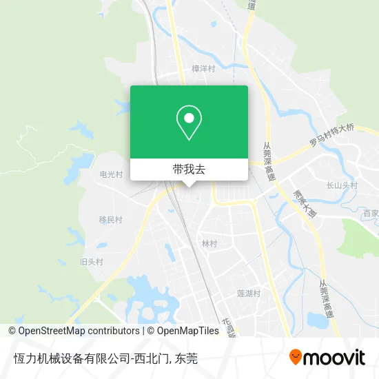 恆力机械设备有限公司-西北门地图