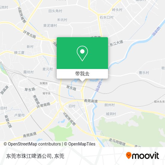 东莞市珠江啤酒公司地图