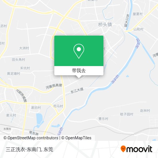 三正洗衣-东南门地图
