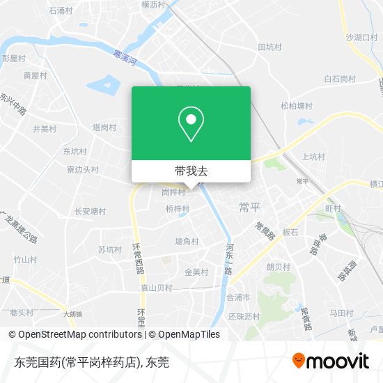 东莞国药(常平岗梓药店)地图