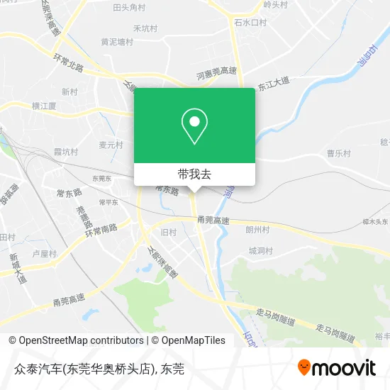 众泰汽车(东莞华奥桥头店)地图