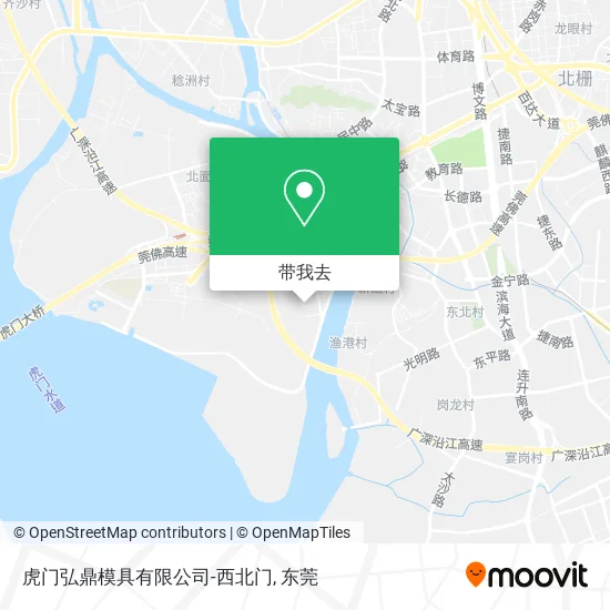 虎门弘鼎模具有限公司-西北门地图
