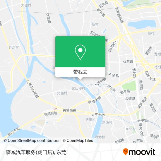 森威汽车服务(虎门店)地图