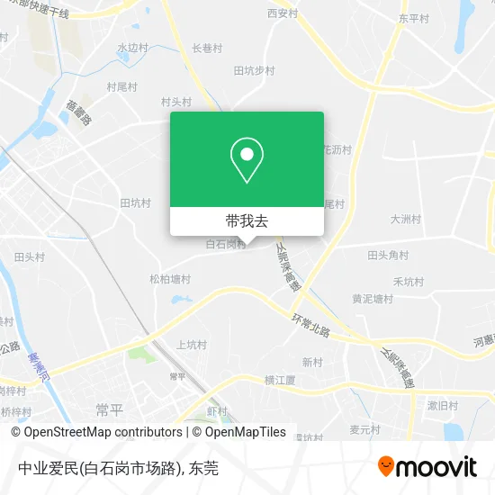 中业爱民(白石岗市场路)地图