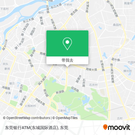 东莞银行ATM(东城国际酒店)地图