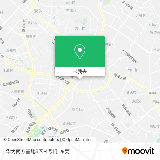 华为南方基地B区-4号门地图