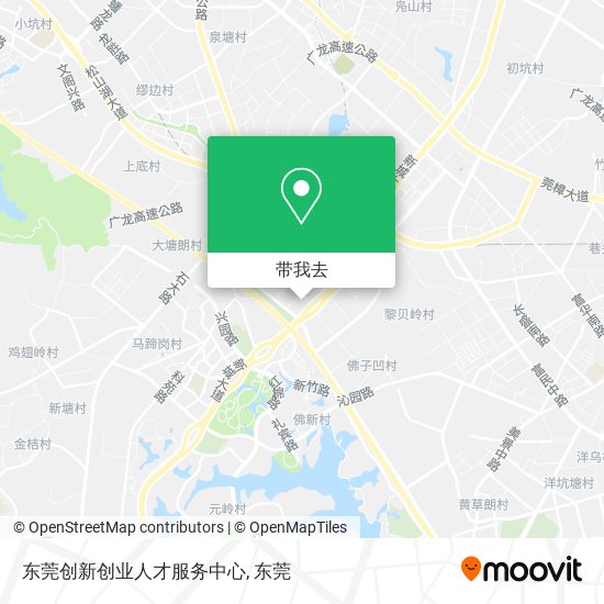 东莞创新创业人才服务中心地图