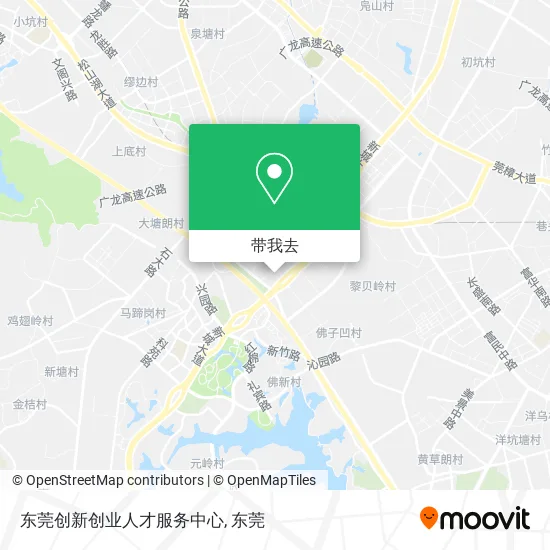 东莞创新创业人才服务中心地图