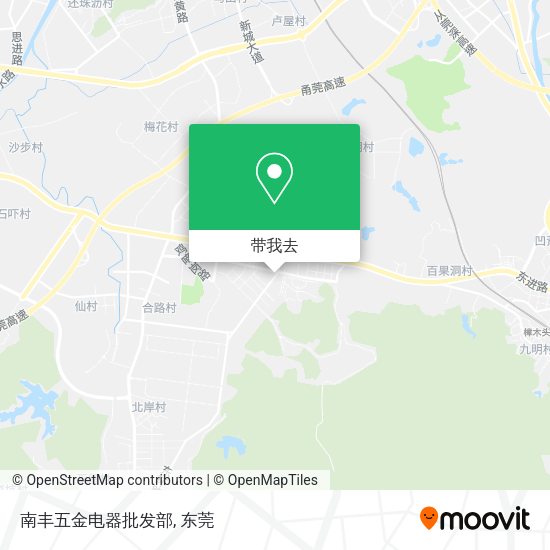 南丰五金电器批发部地图