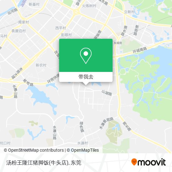 汤粉王隆江猪脚饭(牛头店)地图