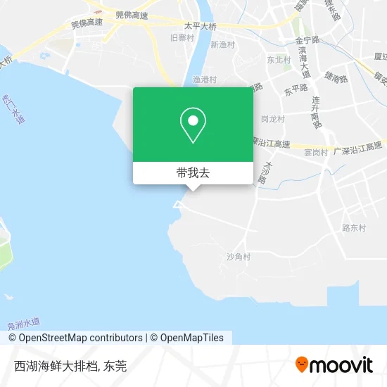 西湖海鲜大排档地图