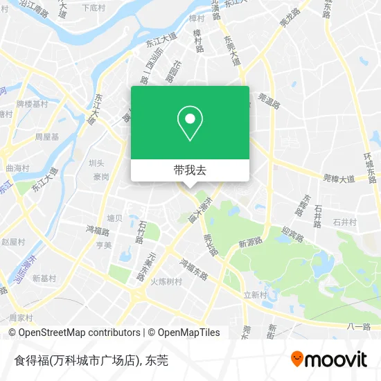 食得福(万科城市广场店)地图