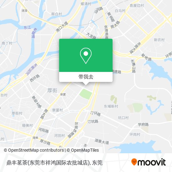 鼎丰茗茶(东莞市祥鸿国际农批城店)地图