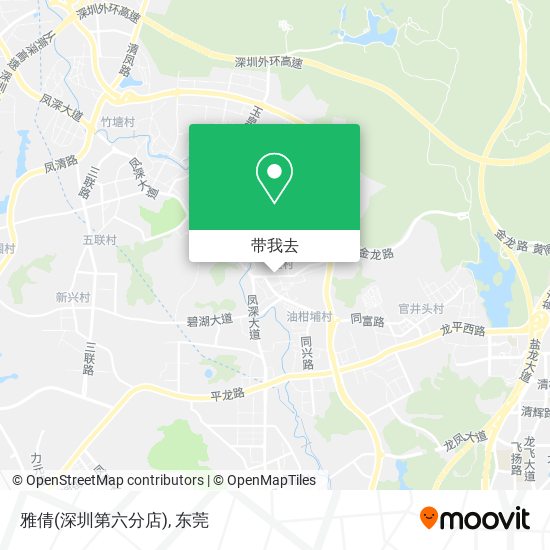 雅倩(深圳第六分店)地图