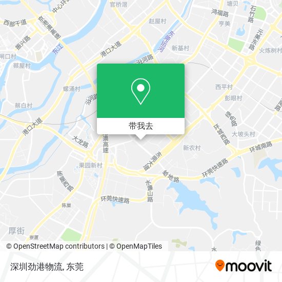 深圳劲港物流地图