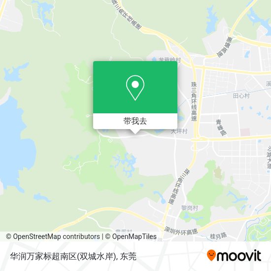 华润万家标超南区(双城水岸)地图