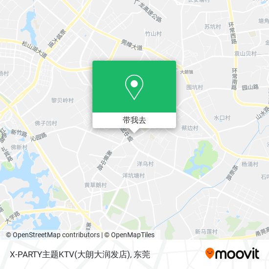 X-PARTY主题KTV(大朗大润发店)地图