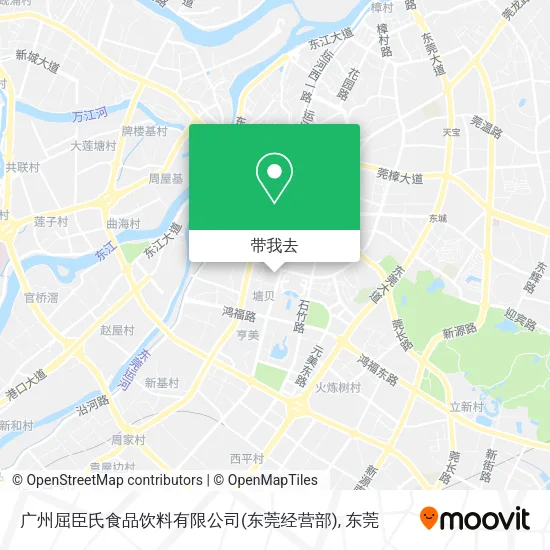 广州屈臣氏食品饮料有限公司(东莞经营部)地图