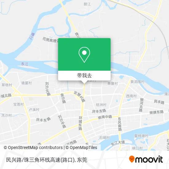民兴路/珠三角环线高速(路口)地图