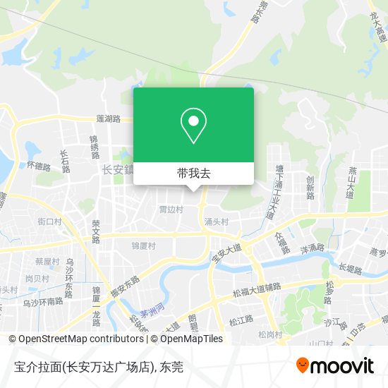 宝介拉面(长安万达广场店)地图
