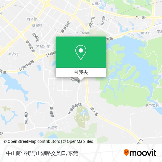 牛山商业街与山湖路交叉口地图