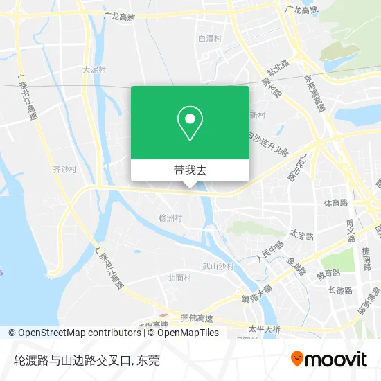 轮渡路与山边路交叉口地图