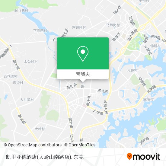 凯里亚德酒店(大岭山南路店)地图