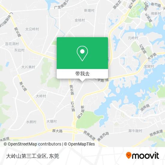 大岭山第三工业区地图