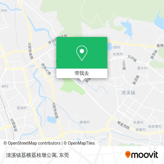 清溪镇荔横荔枝墩公寓地图