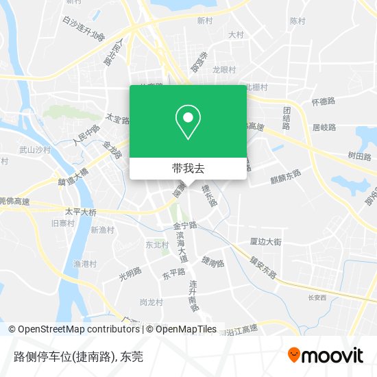 路侧停车位(捷南路)地图