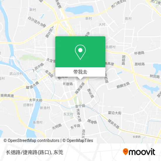 长德路/捷南路(路口)地图